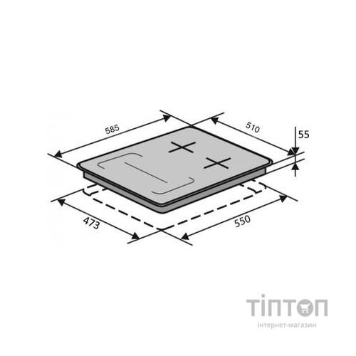 Варочна поверхня Ventolux HG622 B9G CS FI (BK)