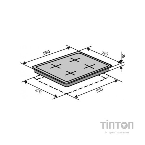 Варочна поверхня Ventolux HSF640-H2G CEST (BK) (HSF640-H2GCEST(BK))