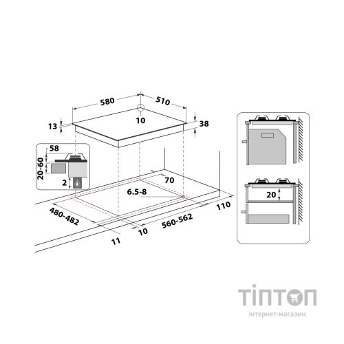 Варочна поверхня Whirlpool TGML660NB