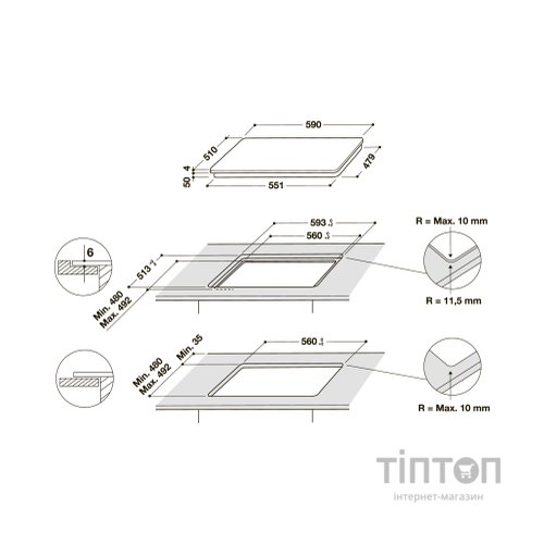 Варочна поверхня Whirlpool WBB8360NE