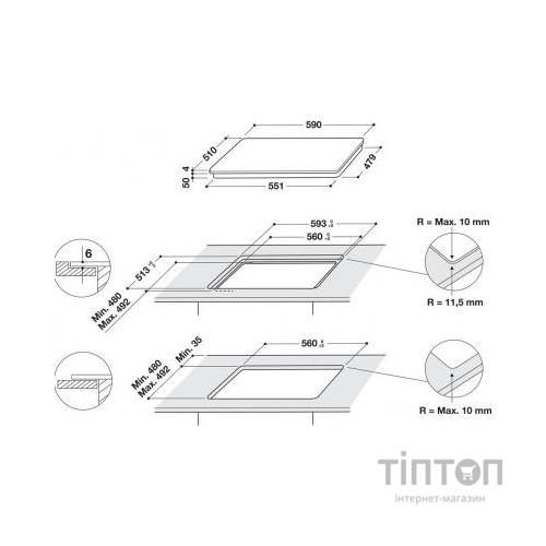 Варочна поверхня Whirlpool WFS0160NE