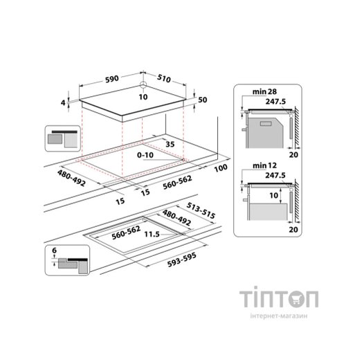 Варочна поверхня Whirlpool WTX6014DCF