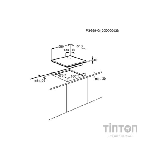 Варильна поверхня Electrolux EGE6182NOK