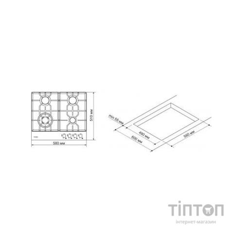 Варильна поверхня PYRAMIDA PFE 643 WHITE LUXE (PFE 643)