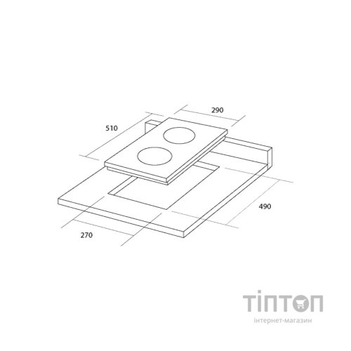 Варильна поверхня Pyramida PFG 320 Black