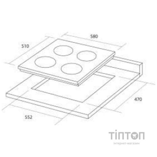 Варильна поверхня PYRAMIDA PFX 643 INOX LUXE