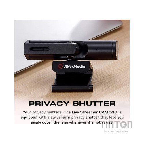 Веб-камера AVerMedia Live Streamer CAM PW513 4K Black (61PW513000AC)