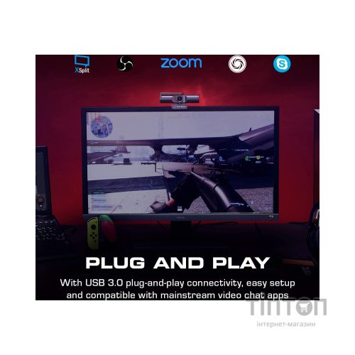 Веб-камера AVerMedia Live Streamer CAM PW513 4K Black (61PW513000AC)