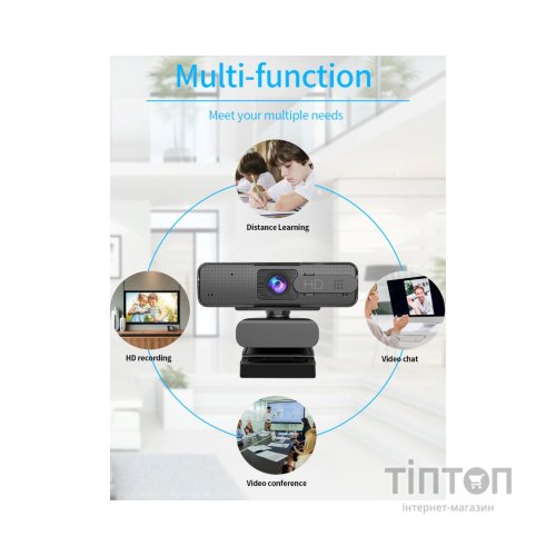 Веб-камера Dynamode 2K Full HD 1080p 1920х1080 (H701 black)