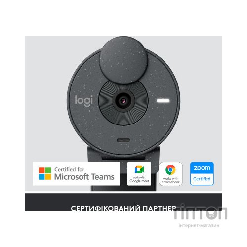 Веб-камера Logitech Brio 305 FHD for Business Graphite (960-001469)