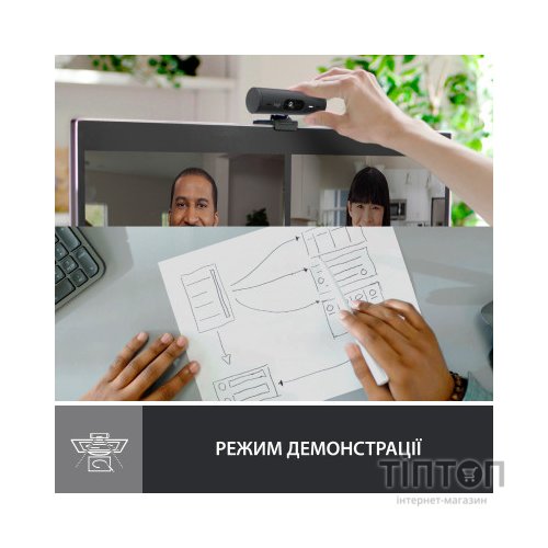 Веб-камера Logitech Brio 500 Graphite (960-001422)