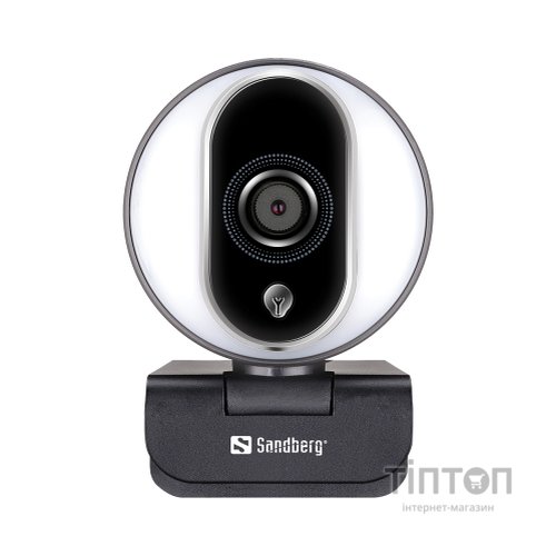 Веб-камера Sandberg Streamer Webcam Pro Full HD Autofocus Ring Light Black (134-12)