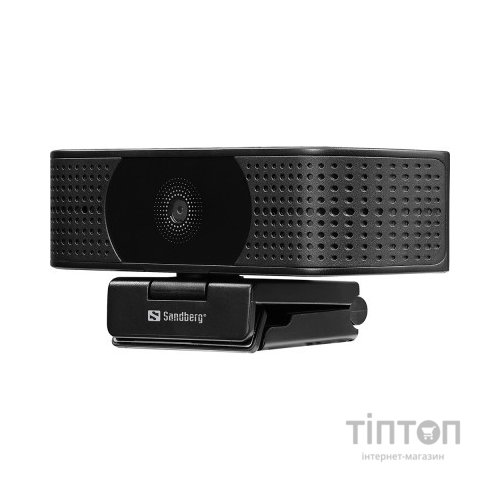Веб-камера Sandberg Webcam Pro Elite 4K UHD (IMX258) Autofocus USB-A/USB-C Black (134-28)