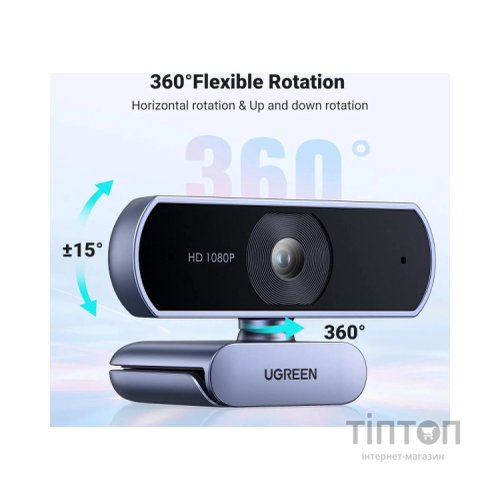 Веб-камера Ugreen CM678 HD USB-A (15728)