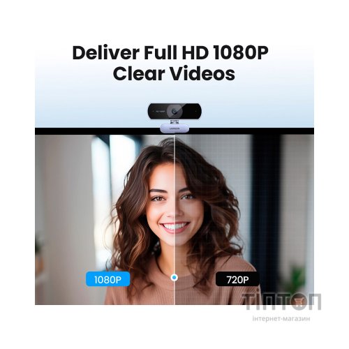 Веб-камера Ugreen CM678 HD USB-A (15728)