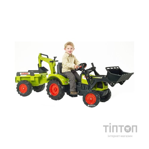 Веломобіль Falk Claas Arion трактор на педалях Зелений (2070Y)