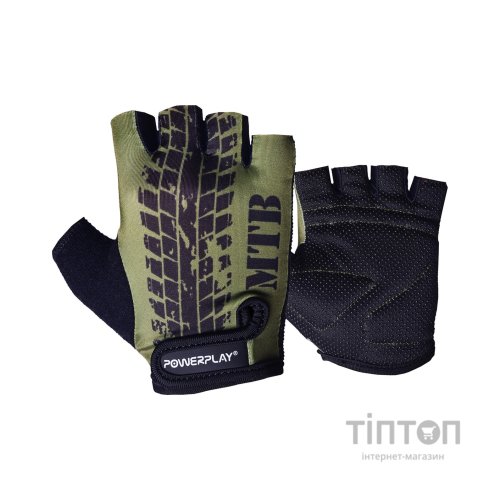 Велорукавиці PowerPlay 5451 Протектор Зелені XS (5451_XS_Green_MTB)