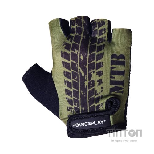 Велорукавиці PowerPlay 5451 Протектор Зелені XS (5451_XS_Green_MTB)