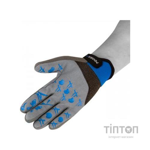 Велорукавиці PowerPlay 6566 Blue L (6566_L_Blue/Grey)