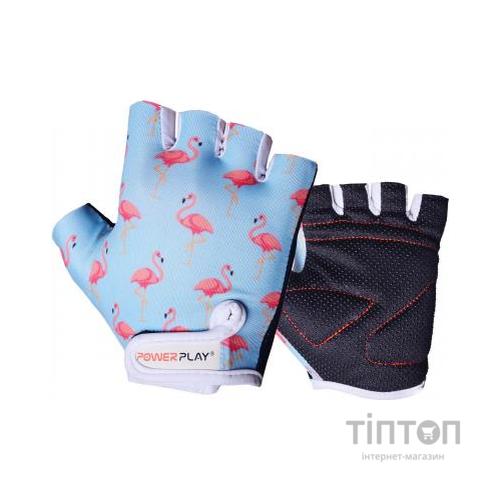 Велорукавиці PowerPlay Children 001 Blue Flamingo 2XS (001_Blue_Flamingo_2XS)