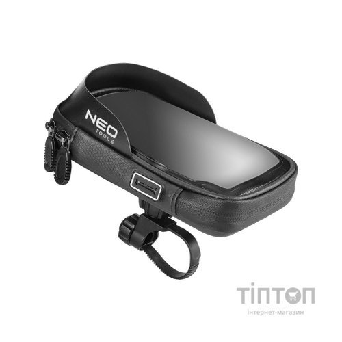 Велосумка на кермо Neo Tools з тримачем для смартфона до 6" Black (91-001)