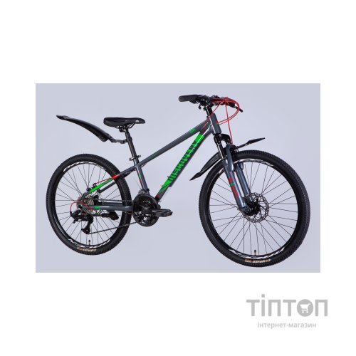 Велосипед Discovery 24" QUBE DD CS рама-11,5" AL 2025 сірий (OPS-DIS-24-336)