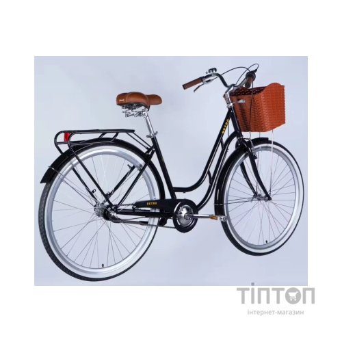 Велосипед Dorozhnik 28" RETRO PH рама-19" ST 2026 чорний (OPS-D-28-554)