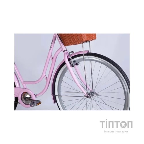 Велосипед Dorozhnik 28" RETRO Velosteel рама-19" ST 2025 світло-рожевий (OPS-D-28-430)