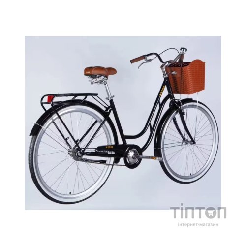 Велосипед Dorozhnik 28" RETRO Velosteel рама-19" ST 2026 чорний (OPS-D-28-549)