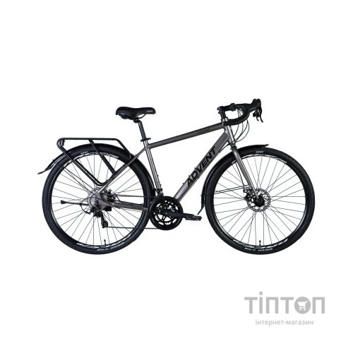 Велосипед Dorozhnik Advent DD 28" 19.5" AL 2024 Сірий металік (OPS-D-28-417)