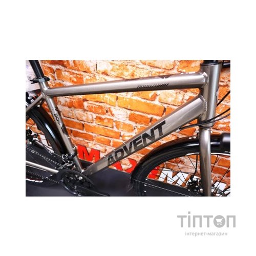 Велосипед Dorozhnik Advent DD 28" 19.5" AL 2024 Сірий металік (OPS-D-28-417)