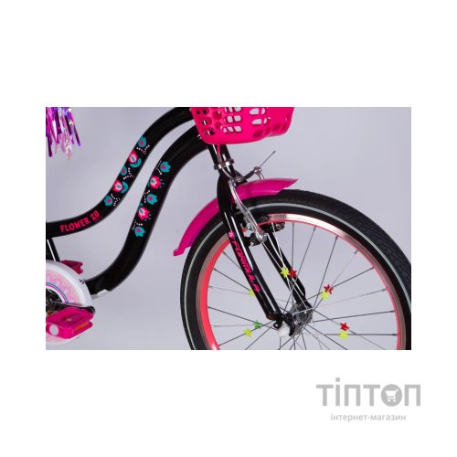 Велосипед Formula 20" Kid FLOWER PREMIUM BH рама-10" ST 2026 чорний з рожевим (OPS-FRK-20-242)