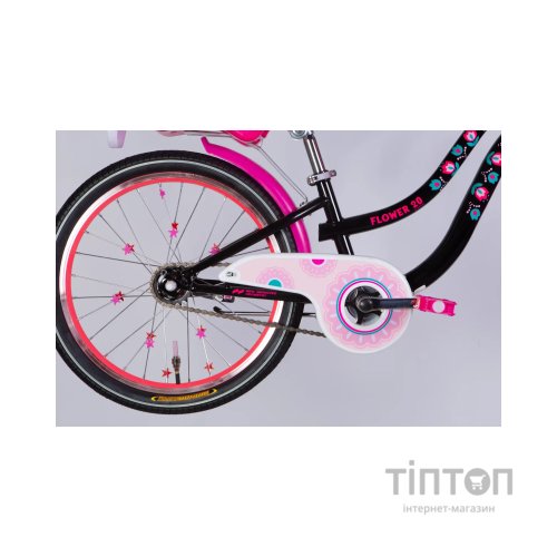 Велосипед Formula 20" Kid FLOWER PREMIUM BH рама-10" ST 2026 чорний з рожевим (OPS-FRK-20-242)