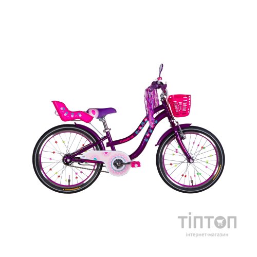 Велосипед Formula 20" Kid FLOWER PREMIUM BH рама-10" ST 2026 фіолетовий (OPS-FRK-20-245)