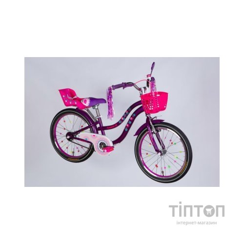 Велосипед Formula 20" Kid FLOWER PREMIUM BH рама-10" ST 2026 фіолетовий (OPS-FRK-20-245)