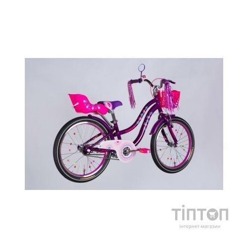 Велосипед Formula 20" Kid FLOWER PREMIUM BH рама-10" ST 2026 фіолетовий (OPS-FRK-20-245)