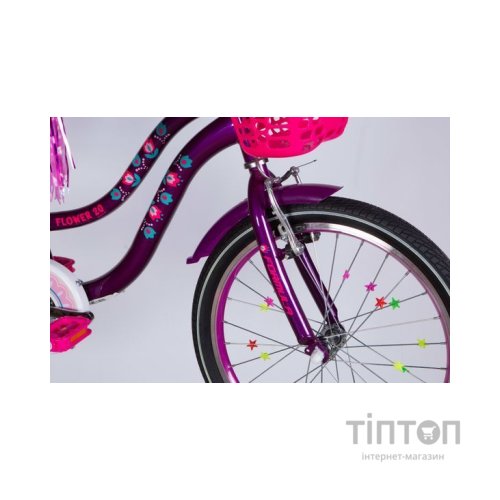 Велосипед Formula 20" Kid FLOWER PREMIUM BH рама-10" ST 2026 фіолетовий (OPS-FRK-20-245)