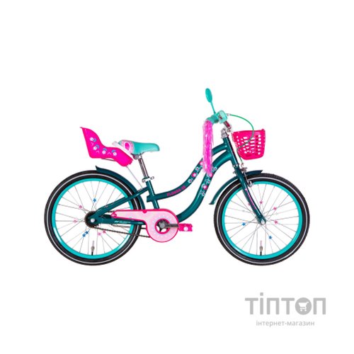Велосипед Formula 20" Kid FLOWER PREMIUM BH рама-10" ST 2026 темно-зелений (OPS-FRK-20-243)