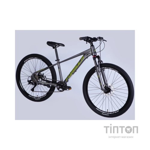 Велосипед Formula 26" ZEPHYR 3.0 DD CS рама-14" AL 2026 сірий з зеленим (OPS-FR-26-814)