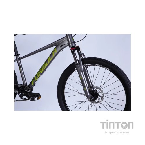 Велосипед Formula 26" ZEPHYR 3.0 DD CS рама-14" AL 2026 сірий з зеленим (OPS-FR-26-814)