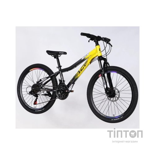Велосипед Space 24" AURORA DD FR рама-12" ST 2026 жовто-чорний (OPS-SP-24-078)