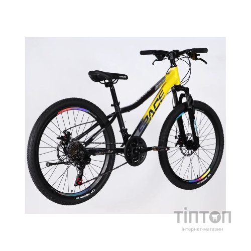 Велосипед Space 24" AURORA DD FR рама-12" ST 2026 жовто-чорний (OPS-SP-24-078)