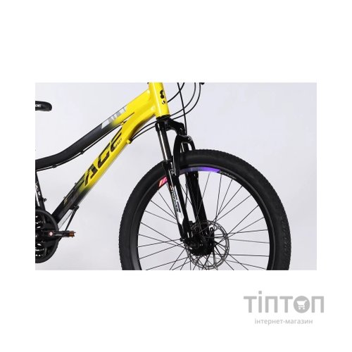 Велосипед Space 24" AURORA DD FR рама-12" ST 2026 жовто-чорний (OPS-SP-24-078)