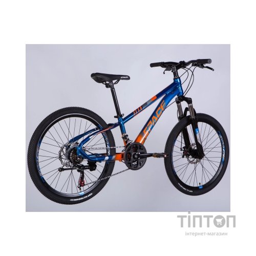 Велосипед Space 24" MERCURY DD FR рама-11" AL 2026 синьо-помаранчевий (OPS-SP-24-062)
