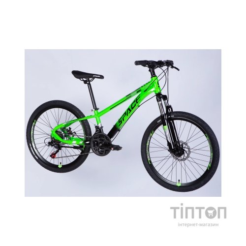 Велосипед Space 24" MERCURY DD FR рама-11" AL 2026 зелено-чорний (OPS-SP-24-063)