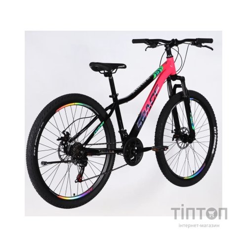 Велосипед Space 26" AURORA DD FR рама-13" ST 2026 рожево-чорний (OPS-SP-26-094)