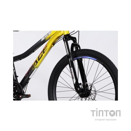 Велосипед Space 26" AURORA DD FR рама-13" ST 2026 жовто-чорний (OPS-SP-26-096)