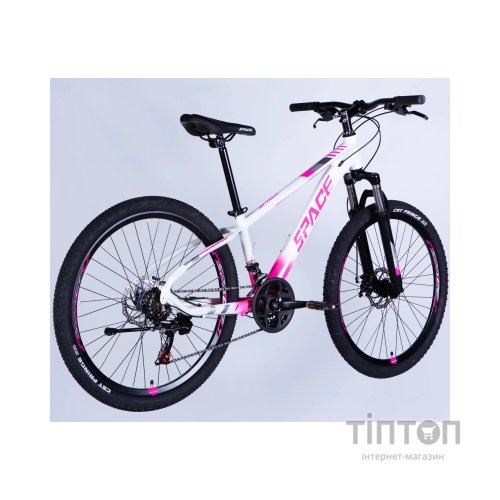 Велосипед Space 26" MERCURY DD FR рама-13" AL 2026 біло-рожевий (OPS-SP-26-085)