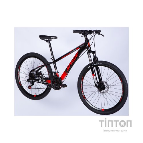 Велосипед Space 26" MERCURY DD FR рама-13" AL 2026 чорно-червоний (OPS-SP-26-084)