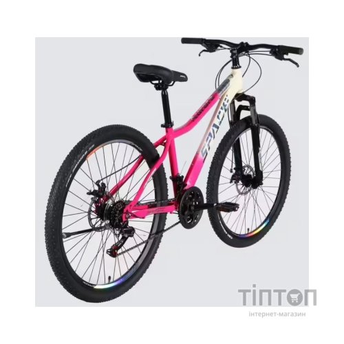 Велосипед Space 27.5" AURORA DD FR рама-15" ST 2026 біло-рожевий (OPS-SP-27.5-092)